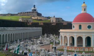 cemetery and fort in Old San Juan