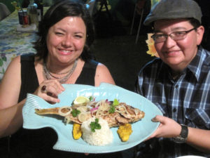 This fried fish at La Casita Blanca was a big hit!