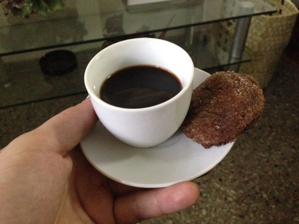 The cookies pair well with cafecitos, little shots of espresso. Very Cuban.