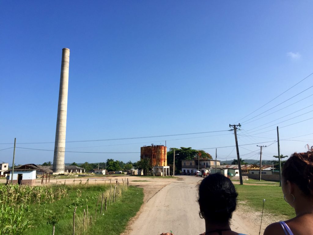 view of industrial buildings in Limonar, Cuba