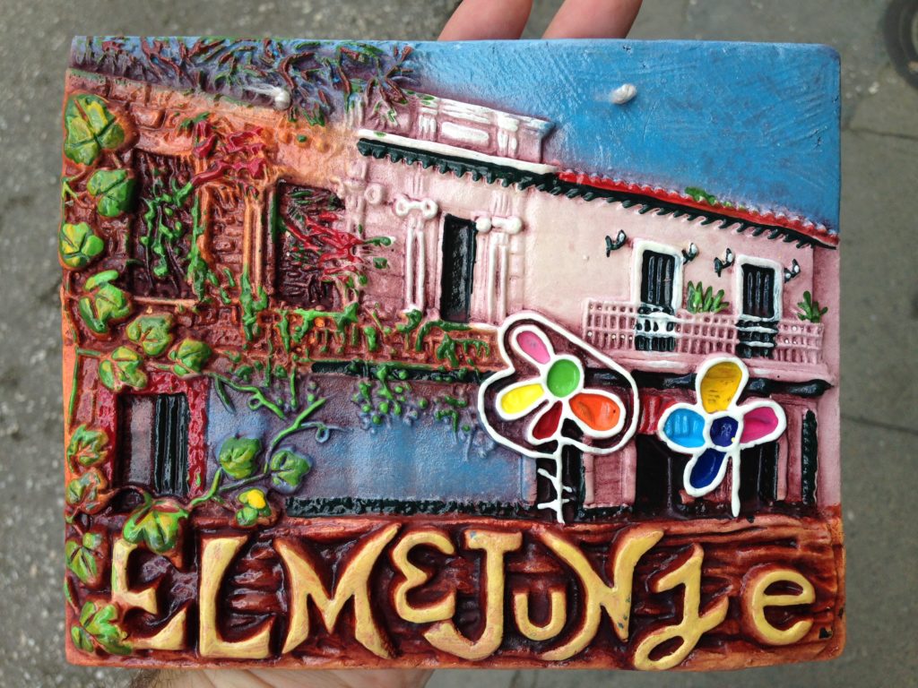 El Mejunje is a club in Santa Clara, Cuba that for decades served as a safe, welcoming space for queers and other misfits. This ceramic relief tile was a gift from El Mejunje's founder, Ramon Silverio.