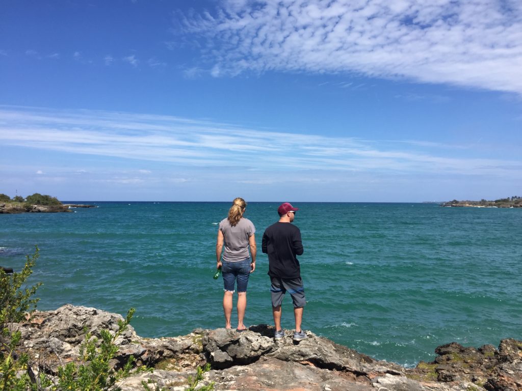 Ashlee and John take in the view of the Bay of Matanzas