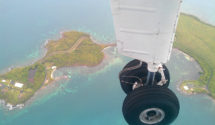 view of Puerto Rico from a tiny airplane