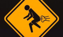 sign of a person farting