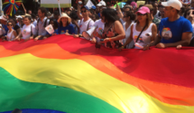 pride flag at Cuba's 2015 march