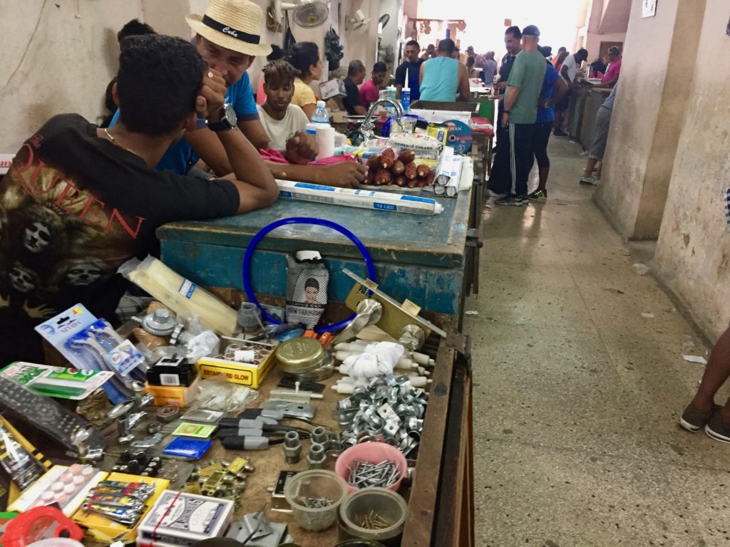 photo of stalls at a flea market